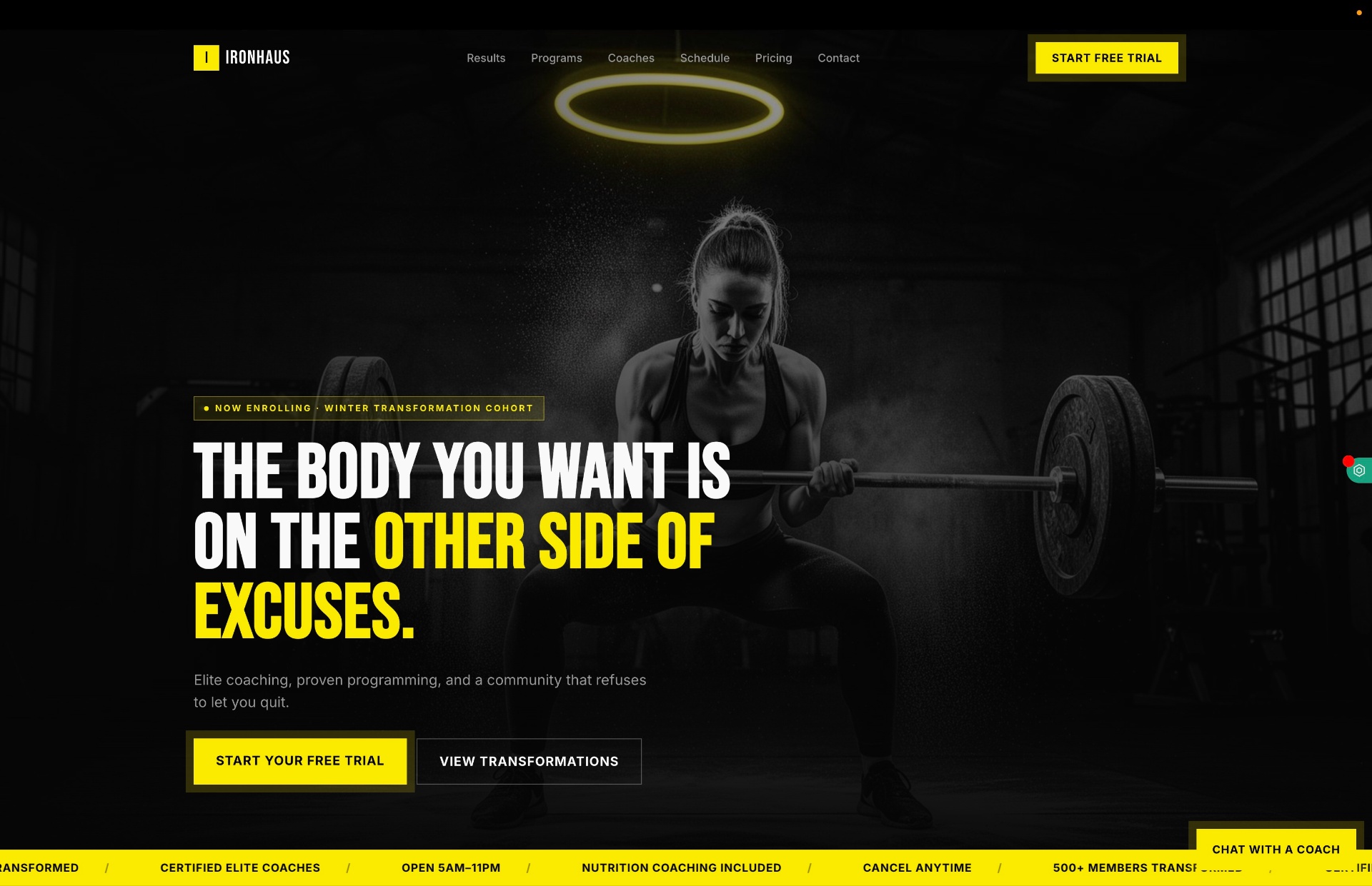 Ironhaus website screenshot