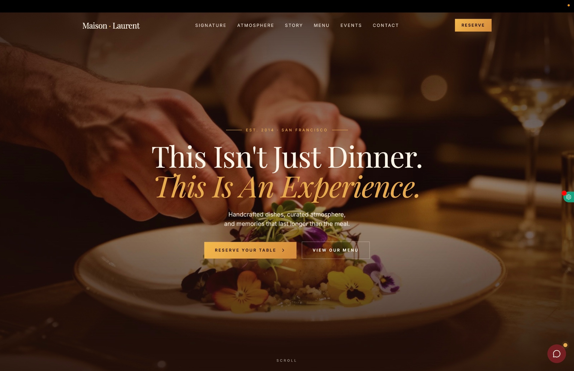 Maison Laurent website screenshot